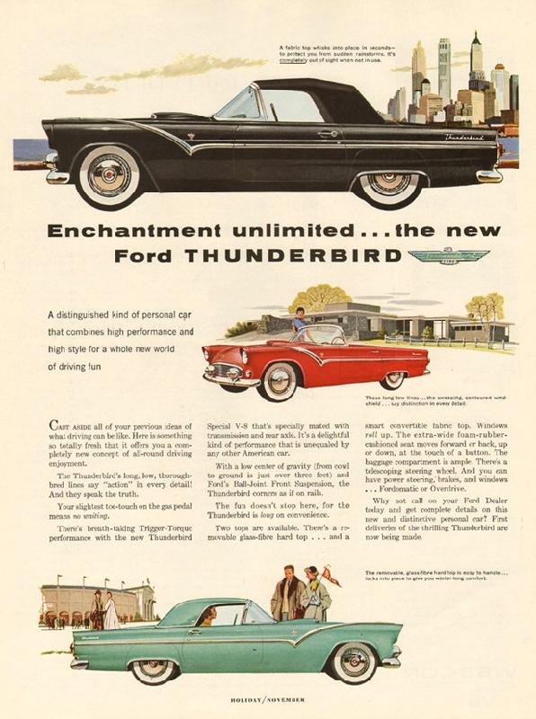 Enchantment unlimited... the new Ford Thunderbird, 1954