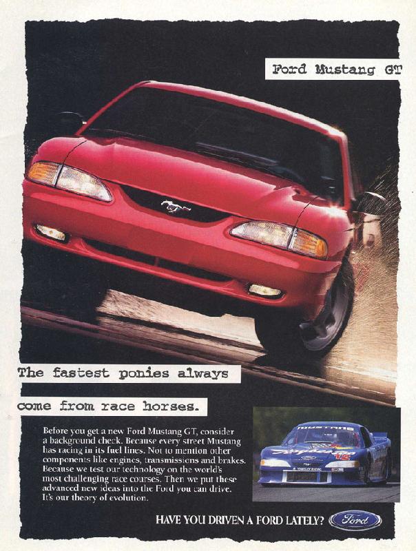 The fastest ponies always come from race horses, 1995