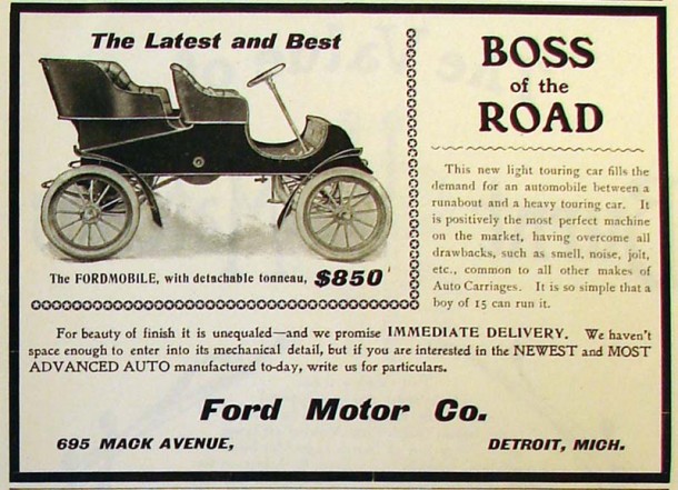 The FORDMOBILE, with detachable tonneau, 1903