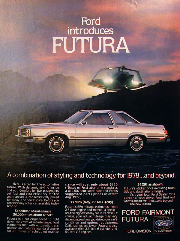 Ford introduces FUTURA, 1978