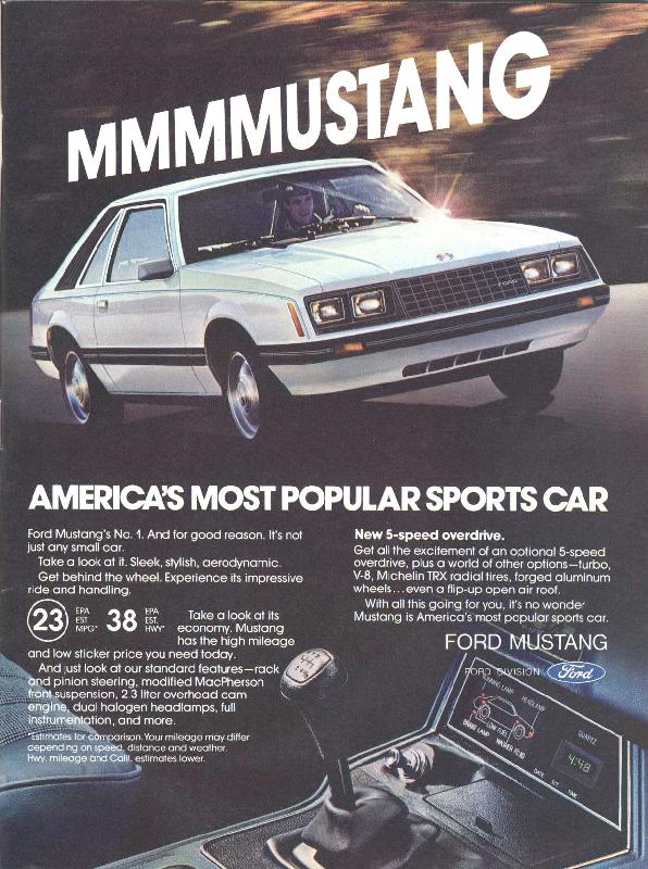 MMMMUSTANG America's most popular sports car, 1980