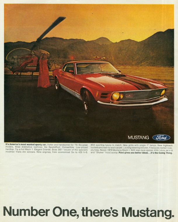 Number one, there's Mustang, 1969