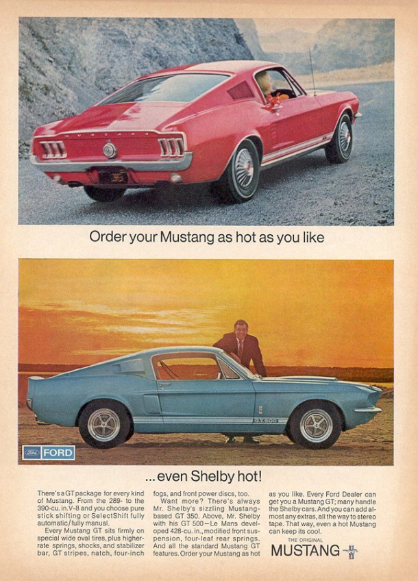 Order your Mustang as hot as you like, 1967