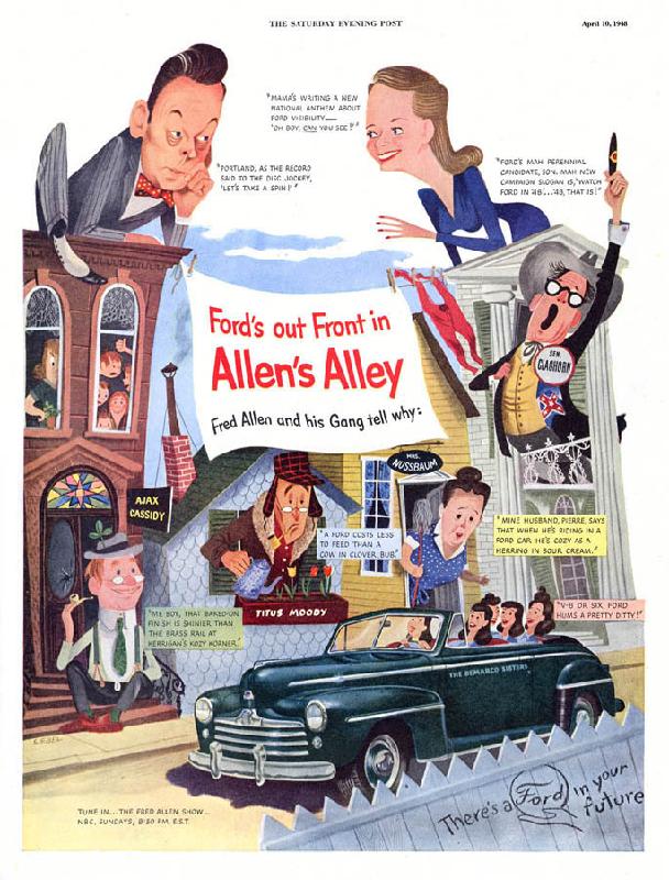 Ford's ou front in Allen's Alley, 1948