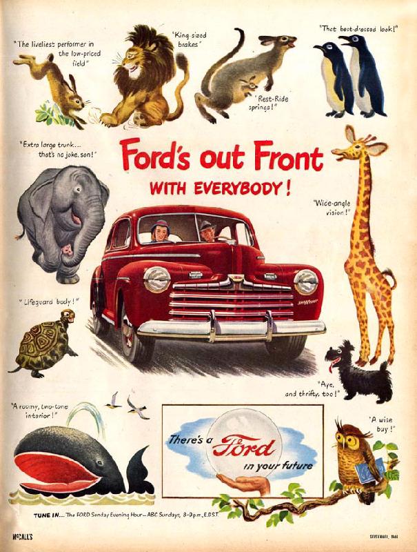 Ford's out front with everybody!, 1946