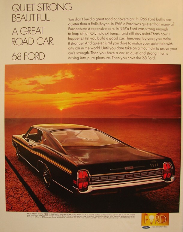 Quiet Strong Beautiful, a great road car, 1968