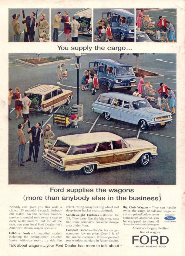 Ford supplies the wagons (more than anybody else in the business), 1963