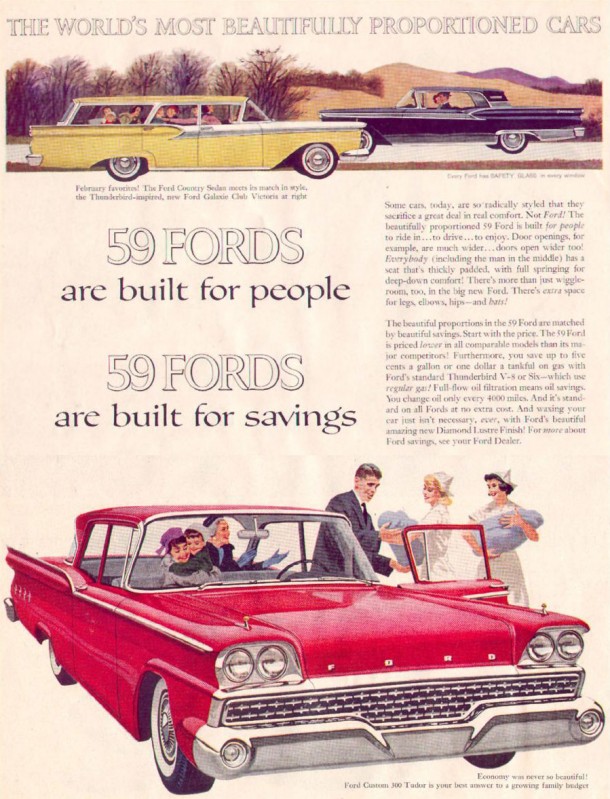 The world's most beautifully proportioned cars, 1959