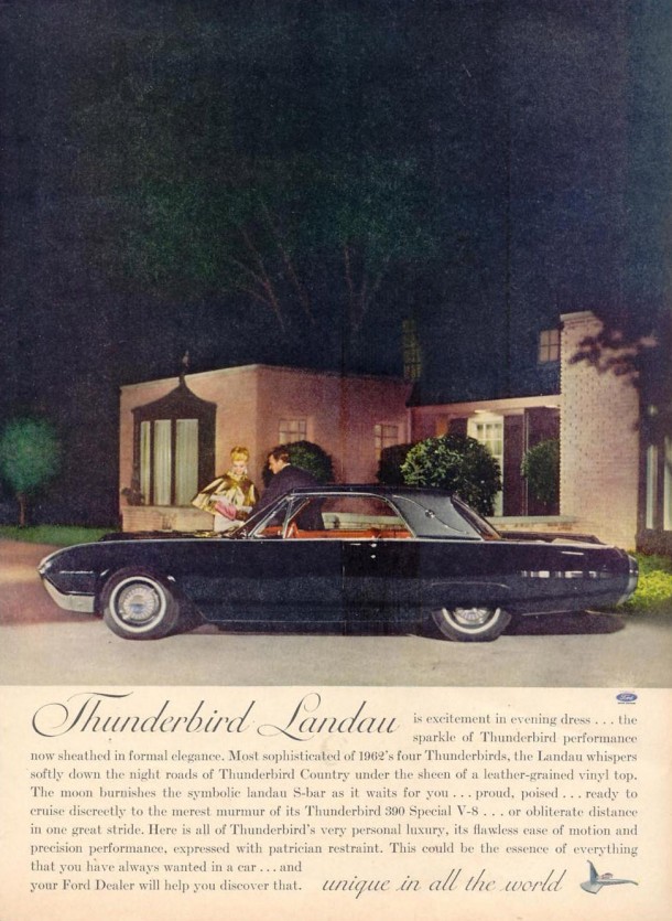 Thunderbird Landau is excitement in evening dress..., 1961