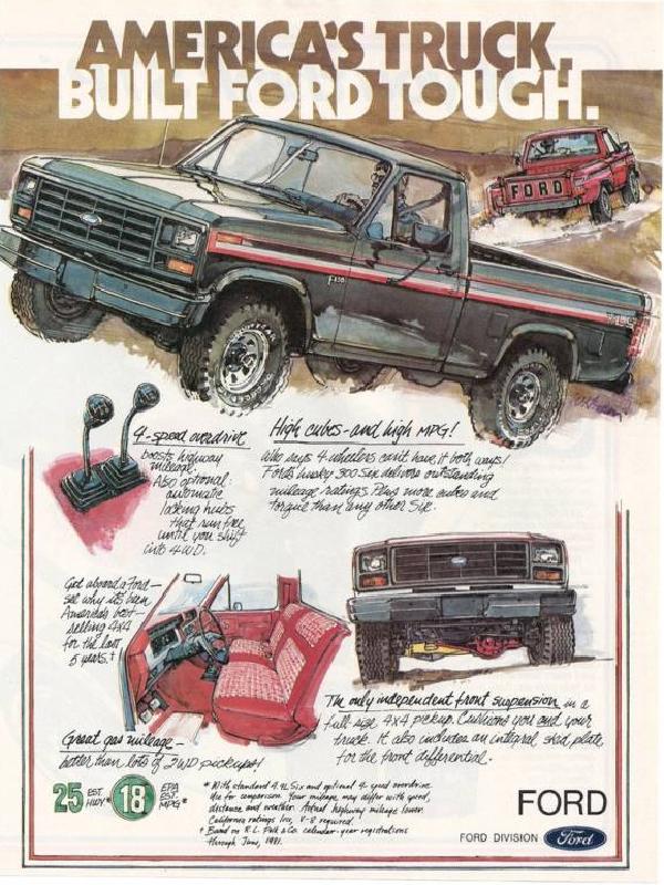 America's truck built Ford tough, 1982