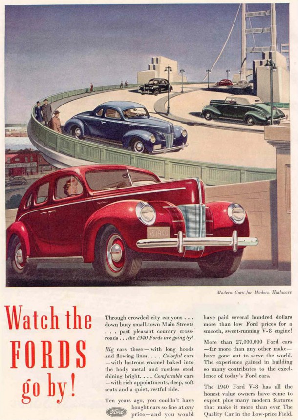 Watch the Fords go by!, 1940