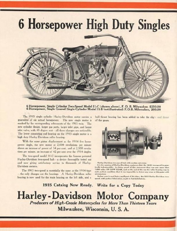 6 Horsepower High Duty Singles, 1914