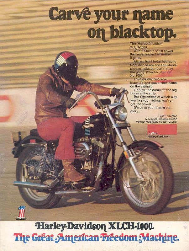 Harley-Davidson XLCH-1000, 1973