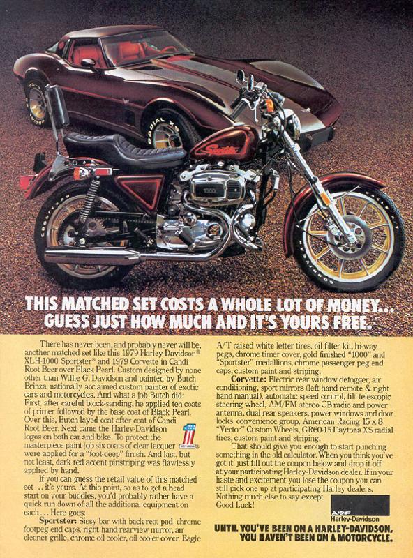 Until you've been on a Harley-Davidson you haven't been on a motorcycle, 1979