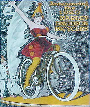 Announcing the 1920 Harley-Davidson bicycles, 1920