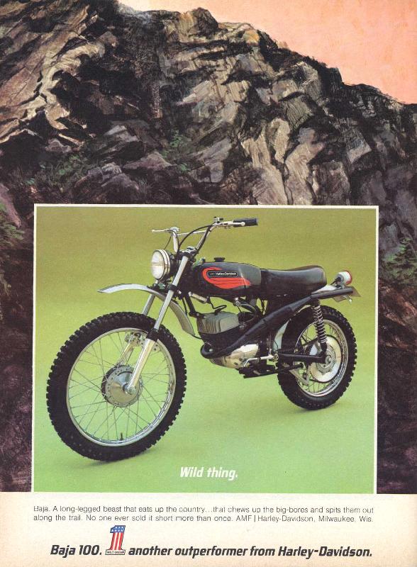 Baja 100. Another outperformer from Harley-Davidson, 1972