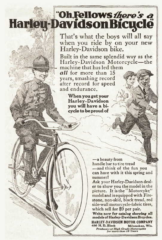 Harley-Davidson bicycle, 1917