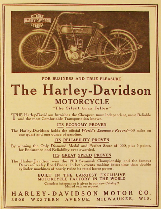 The Harley-Davidson - For business and true pleasure, 1911