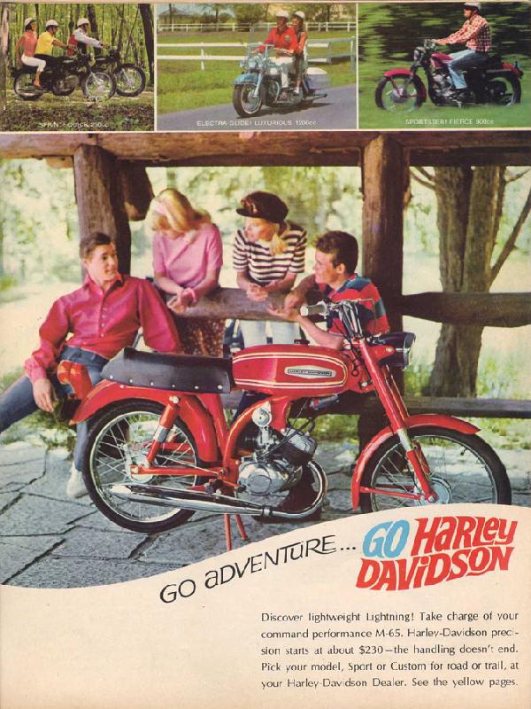 Go adventure... go Harley-Davidson, 1967