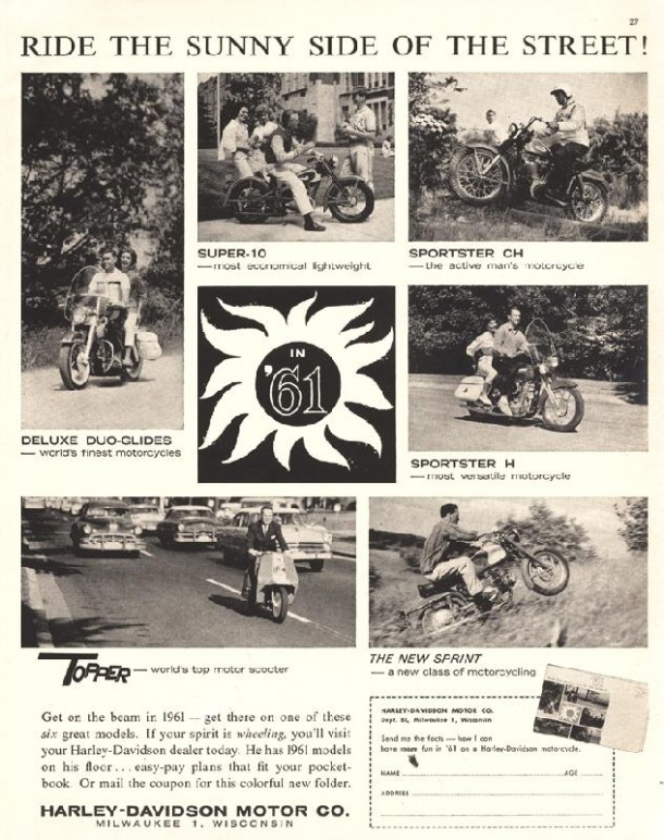 Ride the sunny side of the street!, 1961