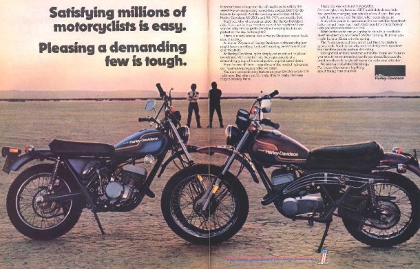 Satisfying millions of motorcyclists is easy, 1975