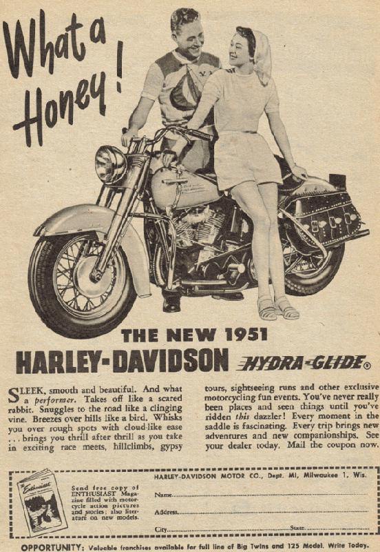 What a honey, the new 1951 Harley-Davidson