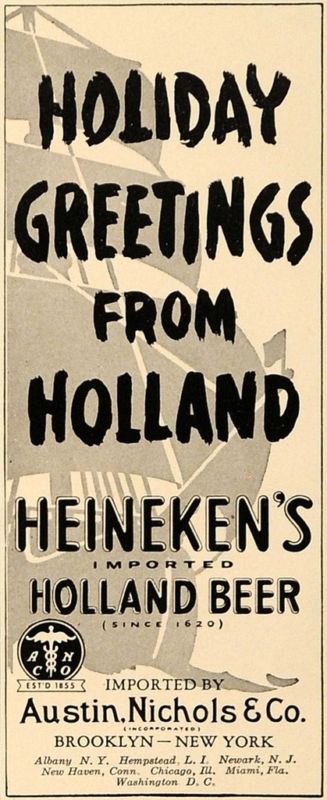 1938 Ad Austin Heineken's Imported Holland Beer Alcohol