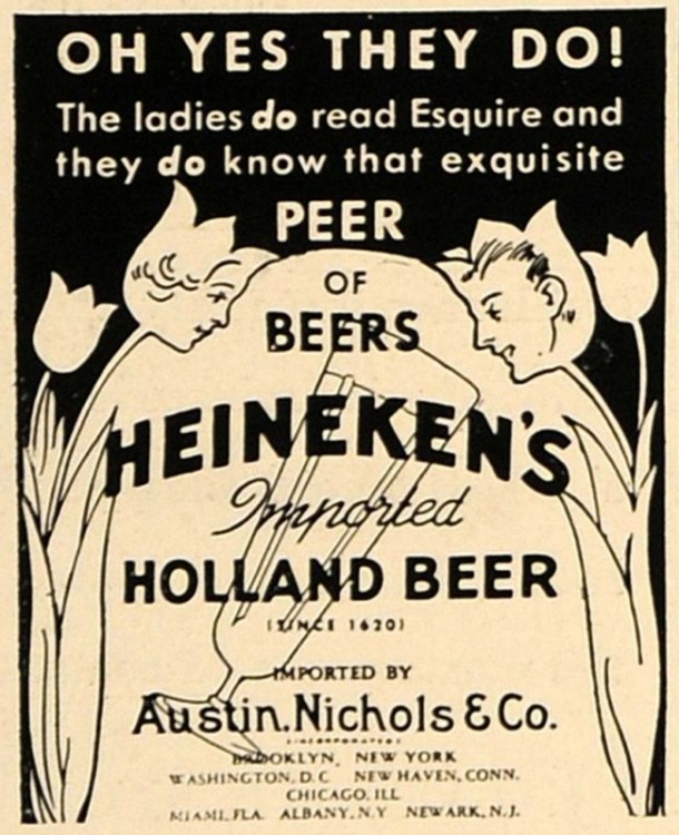 1936 Ad Heineken's Imported Holland Beer Nichols Austin