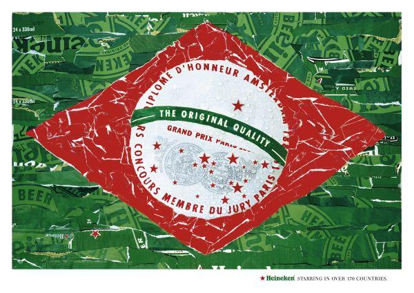 Heineken: Brazilian flag, 2004