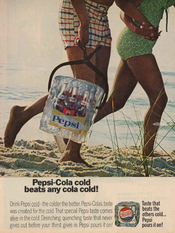 Pepsi-Cola cold - the colder the better 1966