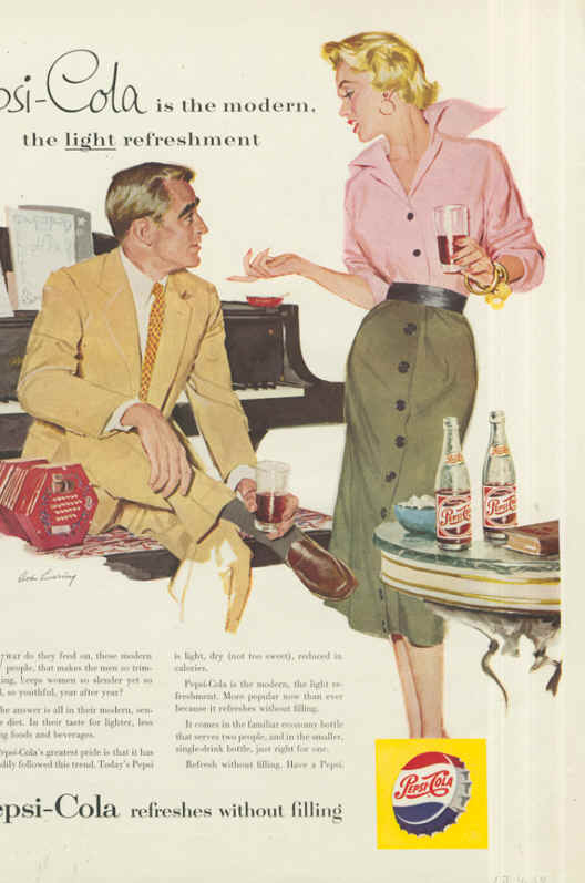 Pepsi-Cola is the modern 1954