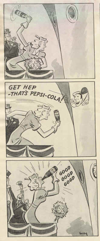 Pepsi-Cola ship cartoon 1942