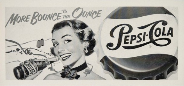 More bounce to the ounce, Pepsi billboard 1951