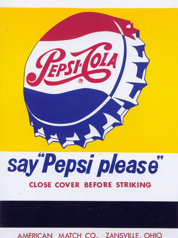 Pepsi - Andy Warhol "Close Cover Before Striking" 1962