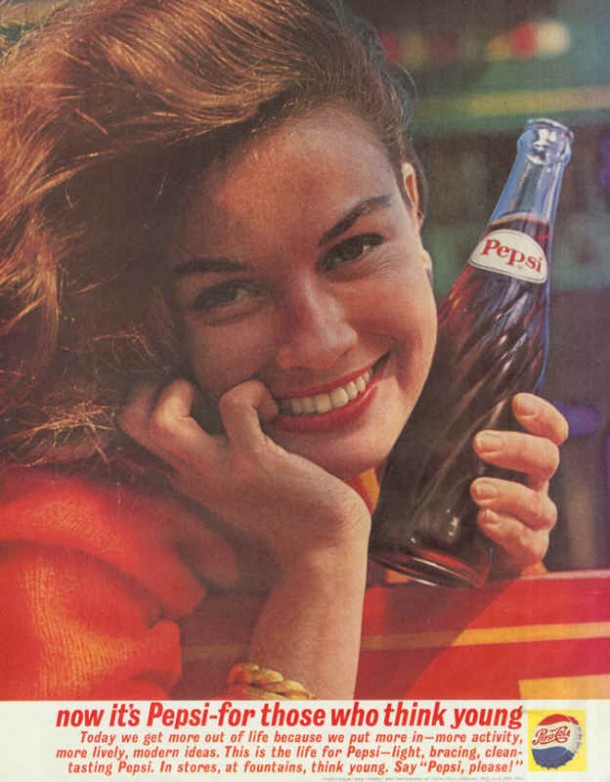 Now itâ€™s Pepsi - for those who think young, 1961