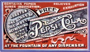 Pepsi free drink coupon 1905-1915 #2