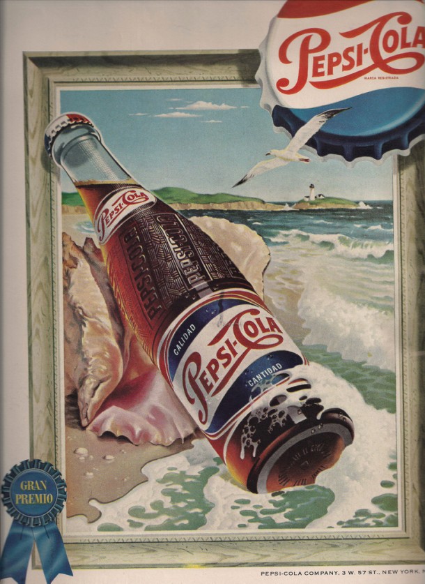 Pepsi Gran Premio vintage ad 1954