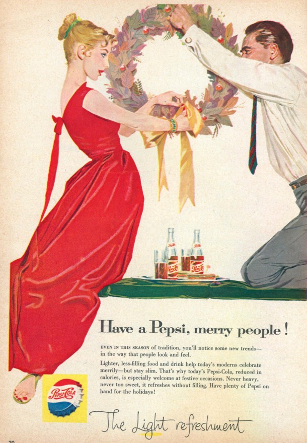 Have a Pepsi, merry people! 1957