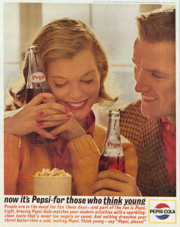 Nothing drenches your thirst better than cold, inviting Pepsi, 1963