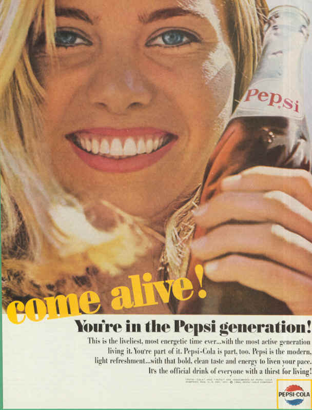 You are in the Pepsi generation! 1964